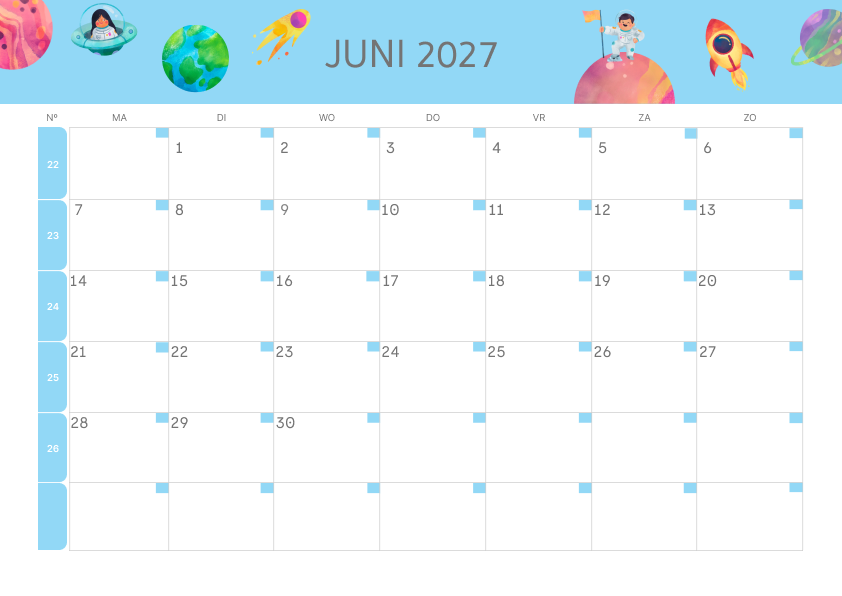 Calendario Mensile 2027 Agosto Minimalista