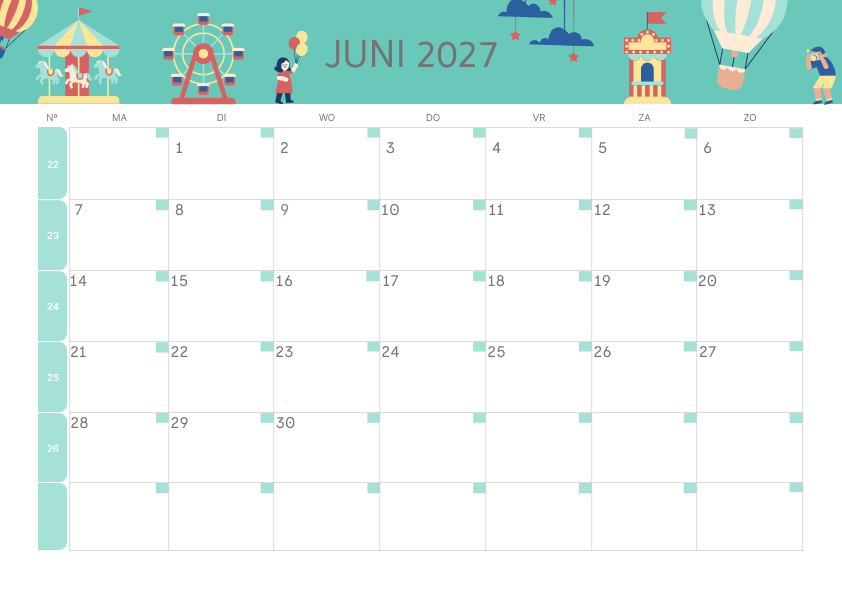 Calendario Mensile 2027 Agosto Estetico