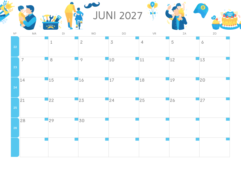 Calendario Mensile 2027 Agosto Estetico